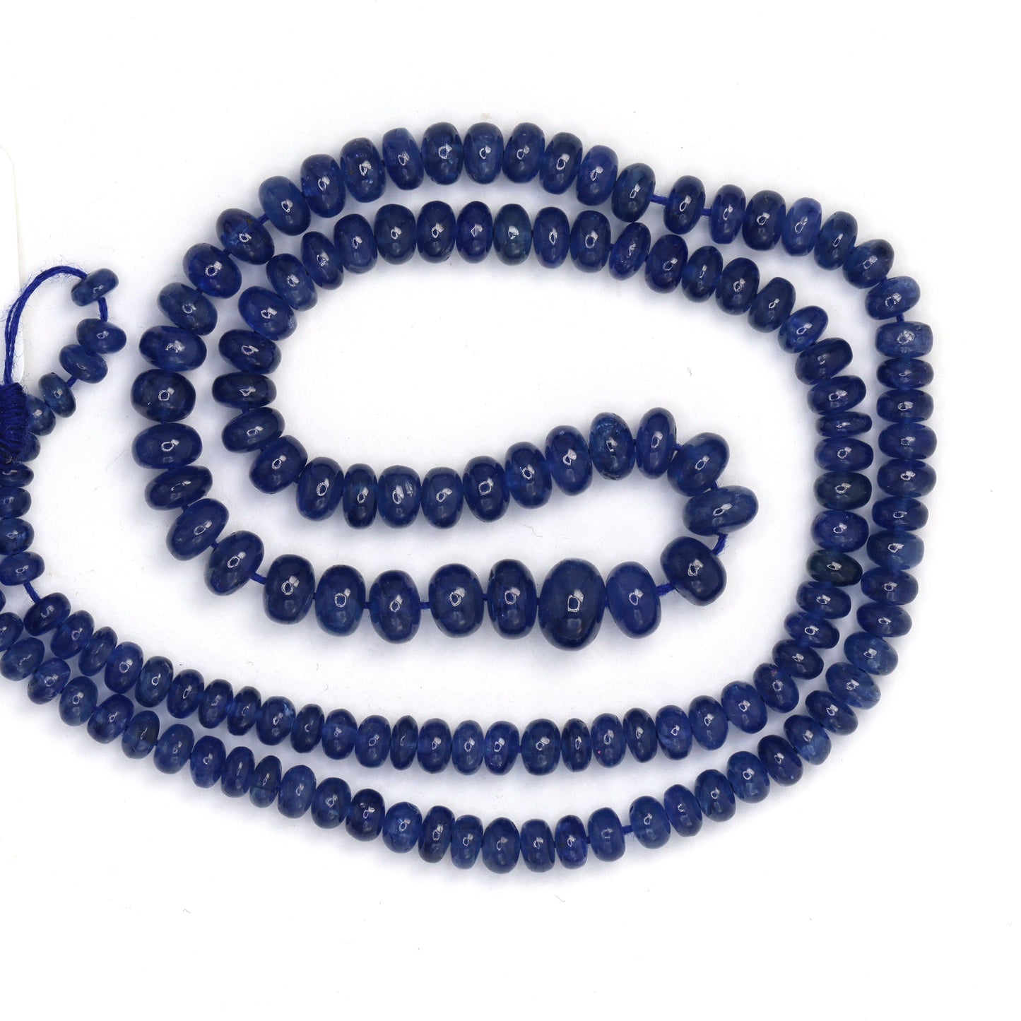 Cornflower Blue Sapphire 4mm Smooth Rondelles