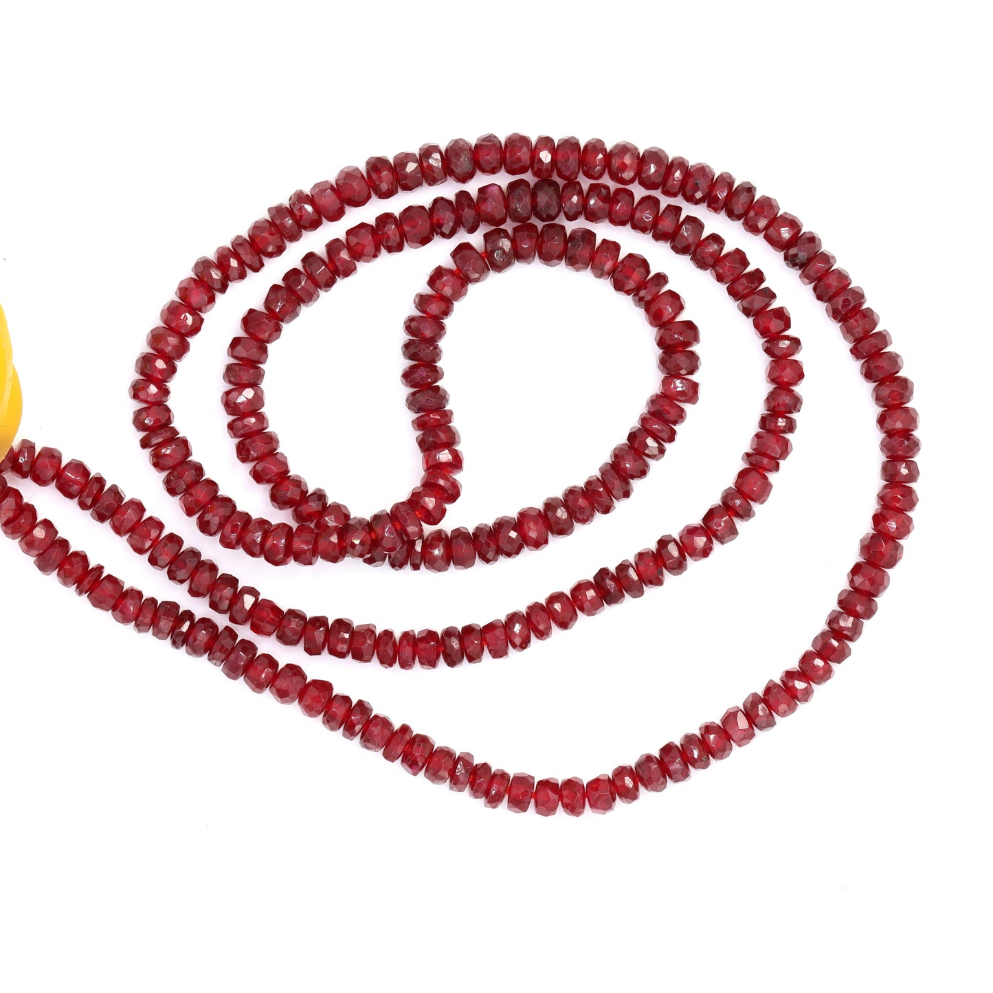 Red Ruby 3mm Faceted Rondelles