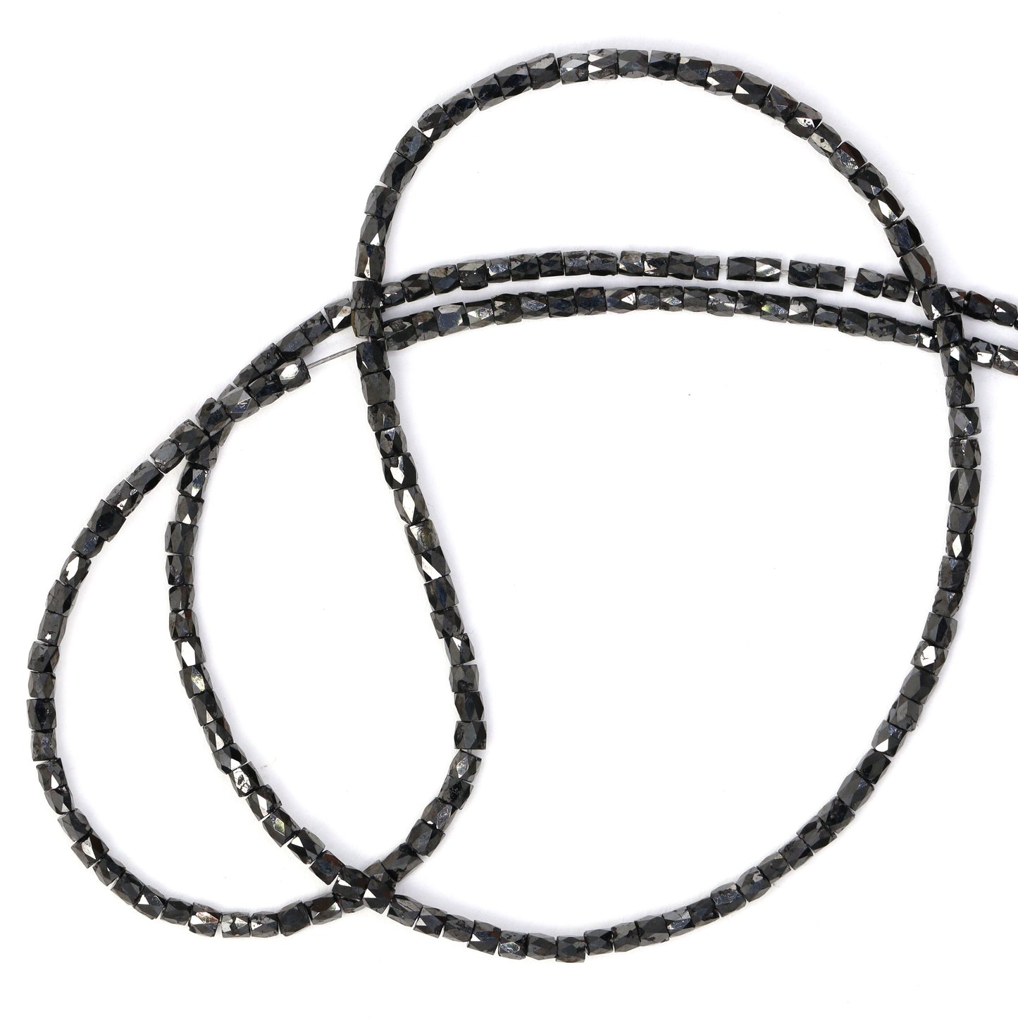 Black Diamond 2x2mm Faceted Tubes