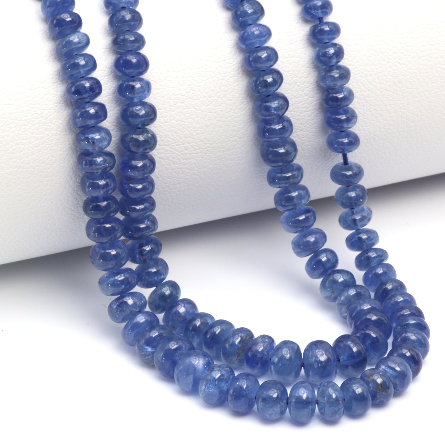Cornflower Blue Sapphire 4mm Smooth Rondelles
