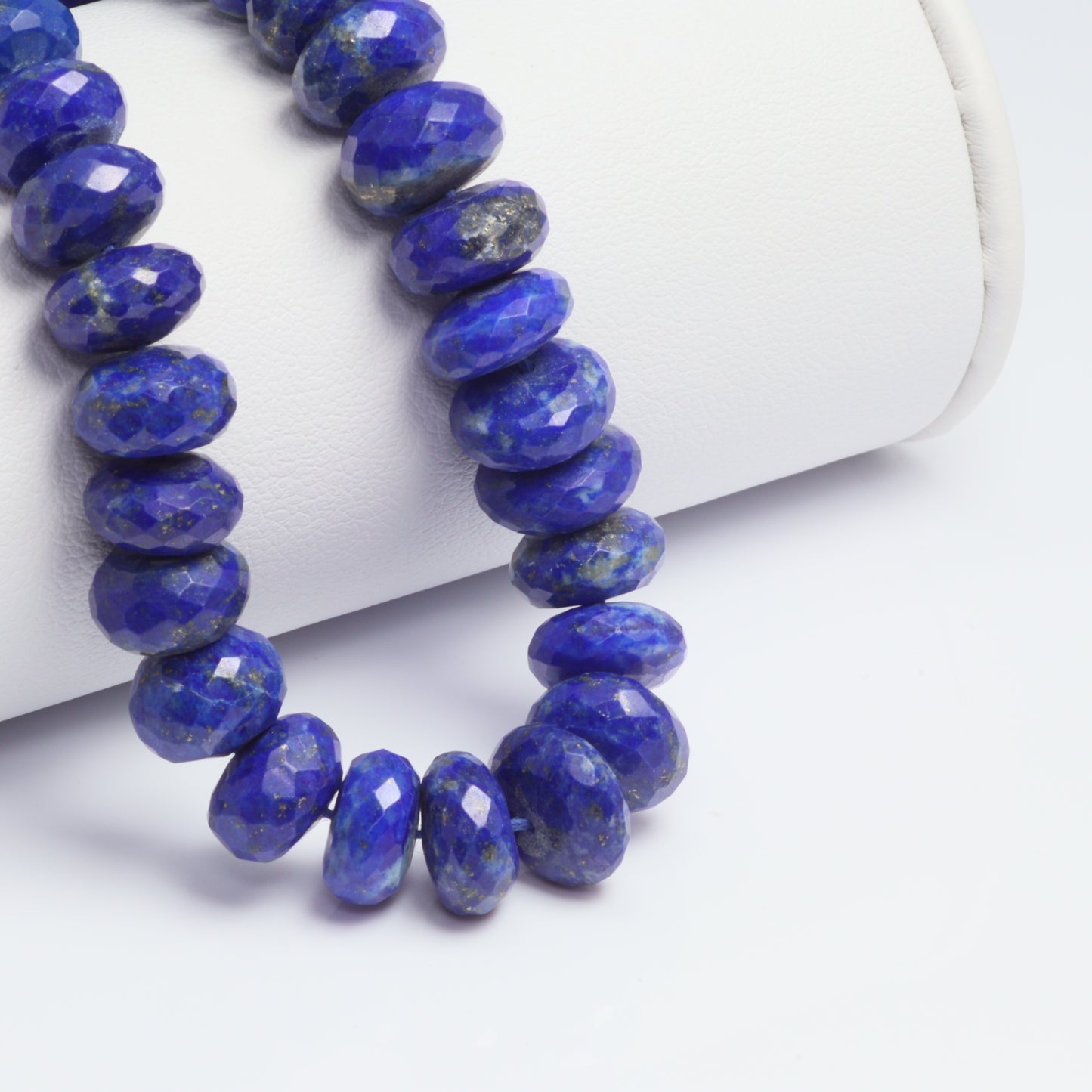 Royal Blue Lapis Lazuli 9mm Faceted Rondelles