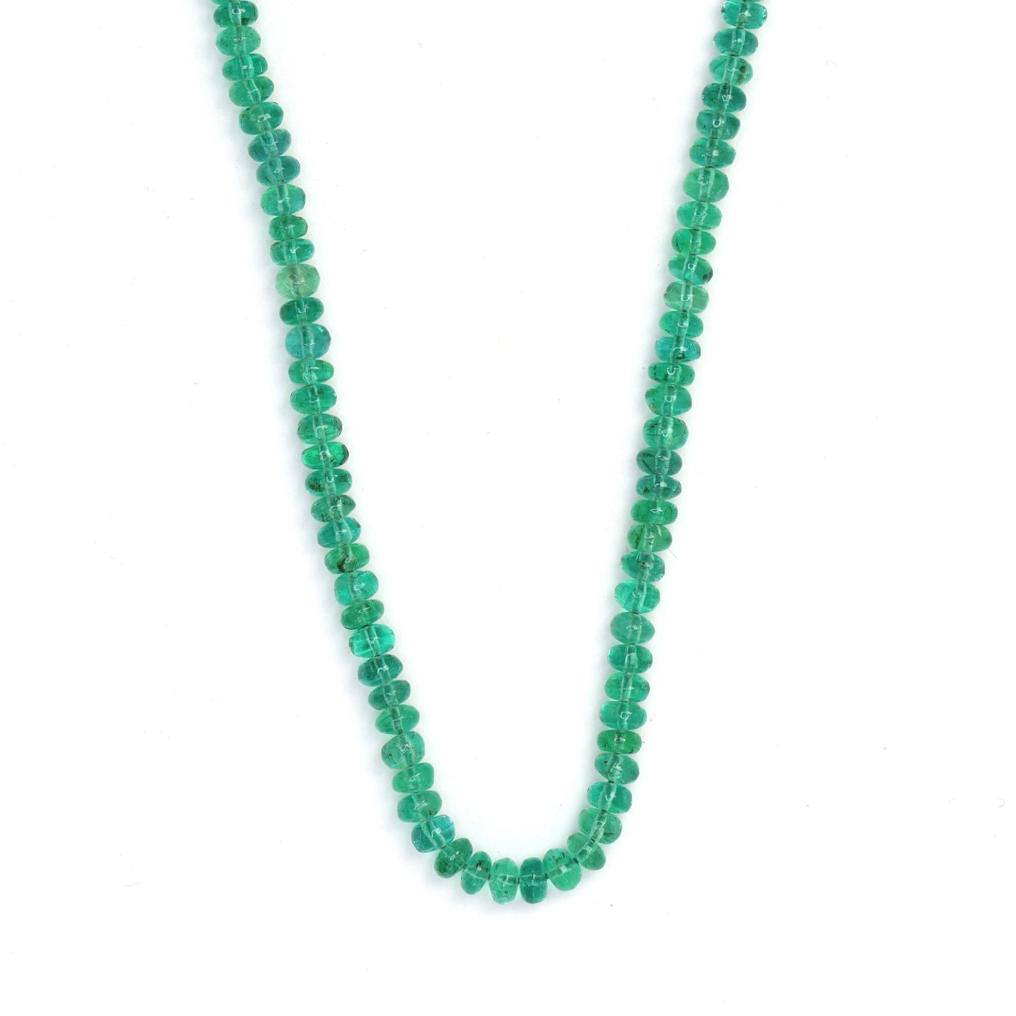 Green Emerald 3mm Smooth Rondelles Bead Strand