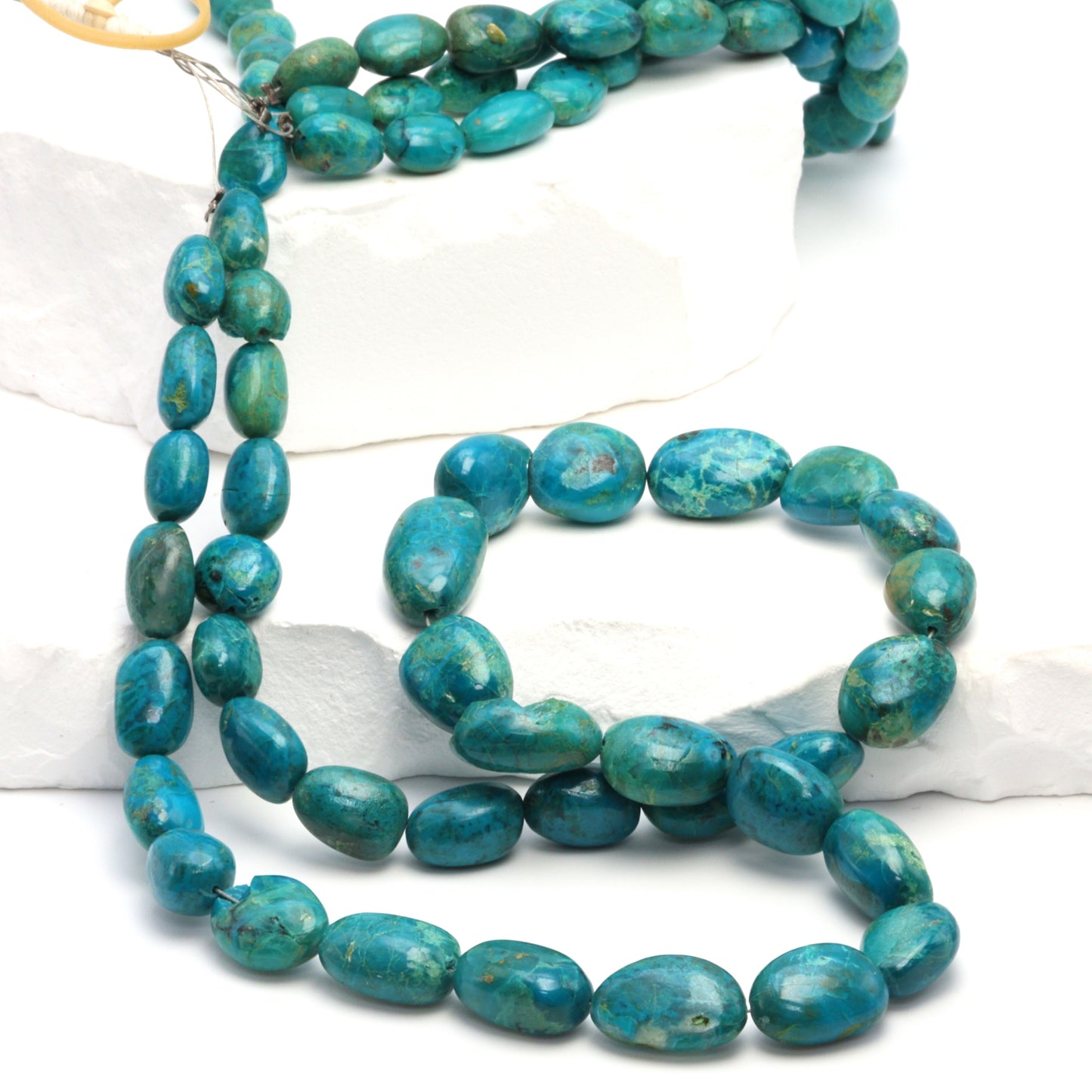 Blue Green Chrysocolla 10x8mm Smooth Nuggets