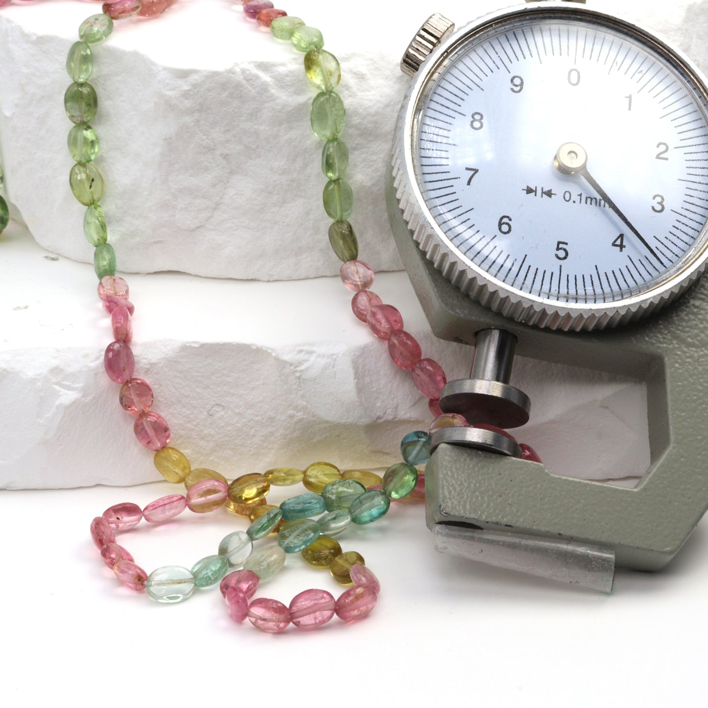 Watermelon Tourmaline 5x3mm Smooth Ovals