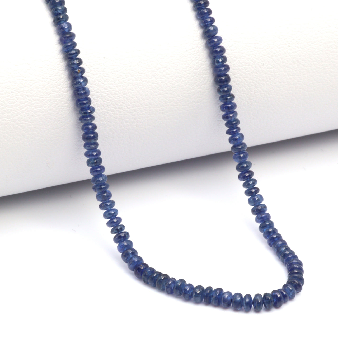 Cornflower Blue Sapphire 2.5mm - 3.0mm Smooth Rondelles Bead Strand