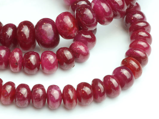 Red Ruby 5mm Smooth Rondelles