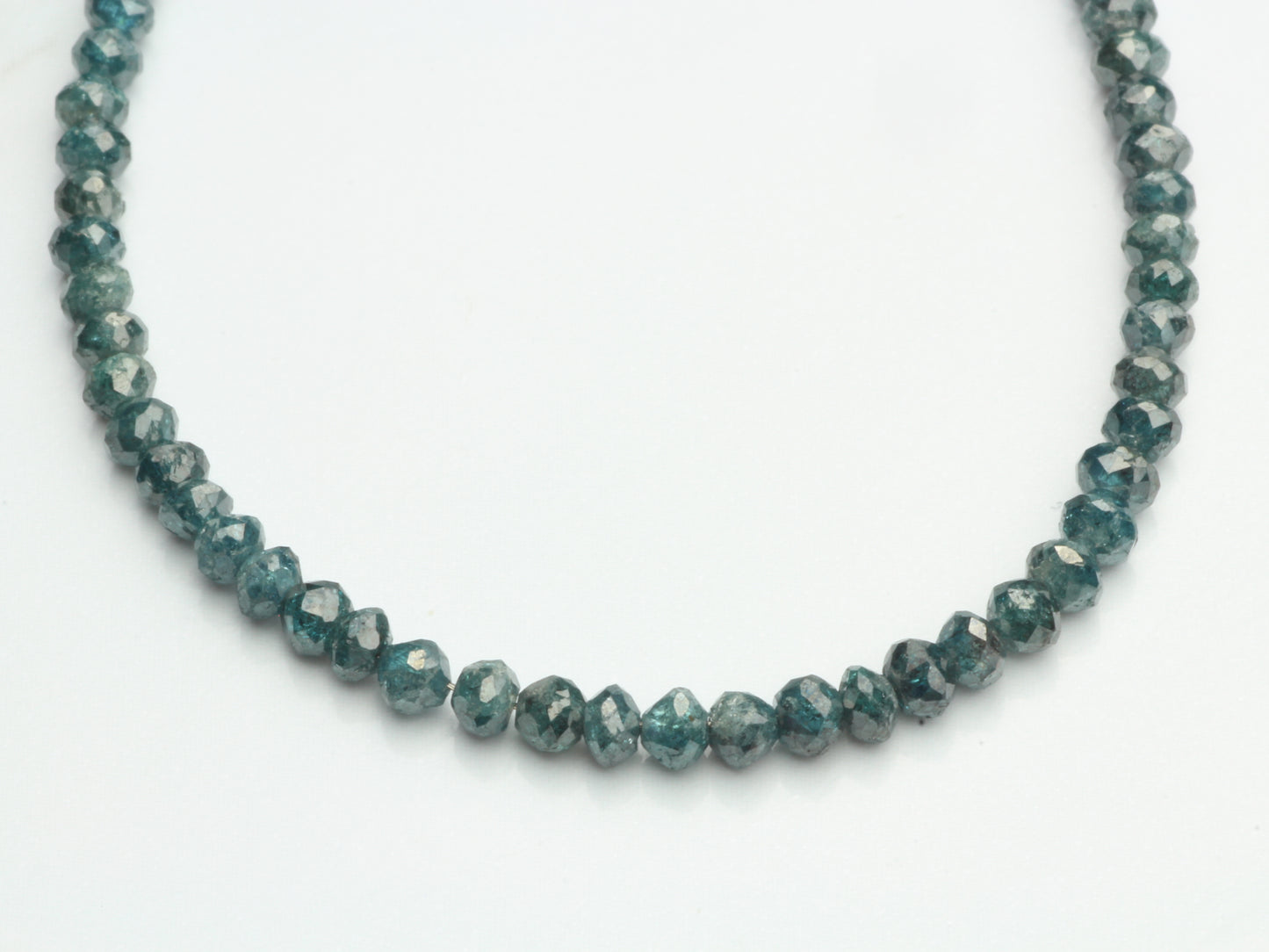 Blue Diamond 1.8mm Faceted Rondelles
