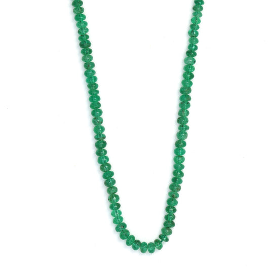 Green Emerald 2.5mm - 3.0mm Smooth Rondelles Bead Strand