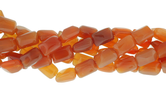 Burnt Orange Carnelian 16x10mm Smooth Nuggets