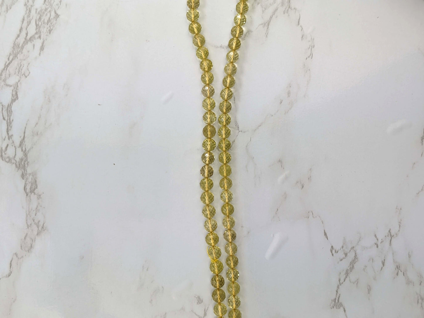 Yellow Lemon Quartz 6mm Faceted Rounds