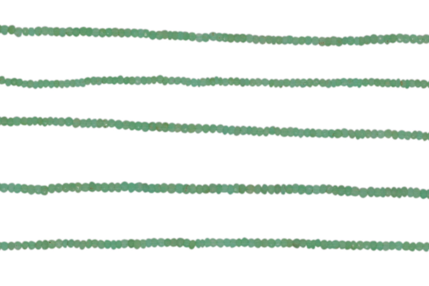 Chrysoprase 4mm Faceted Rondelles