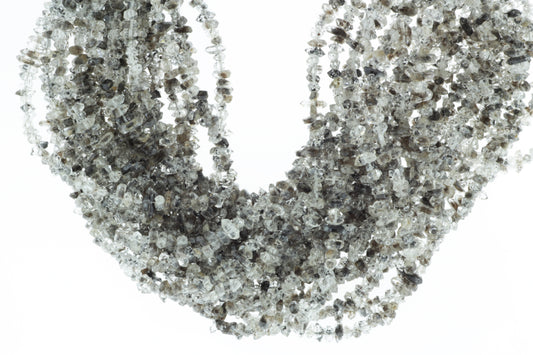 Dark Herkimer Diamond Quartz 3mm Freeform Chips