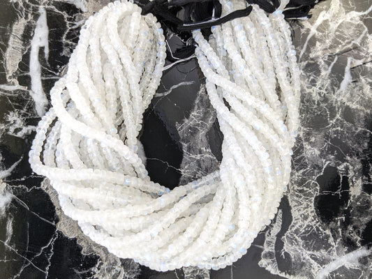 Rainbow Moonstone 5.5mm Faceted Rondelles