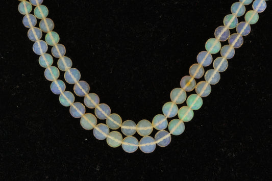 White Ethiopian Opal 5mm Faceted Rounds