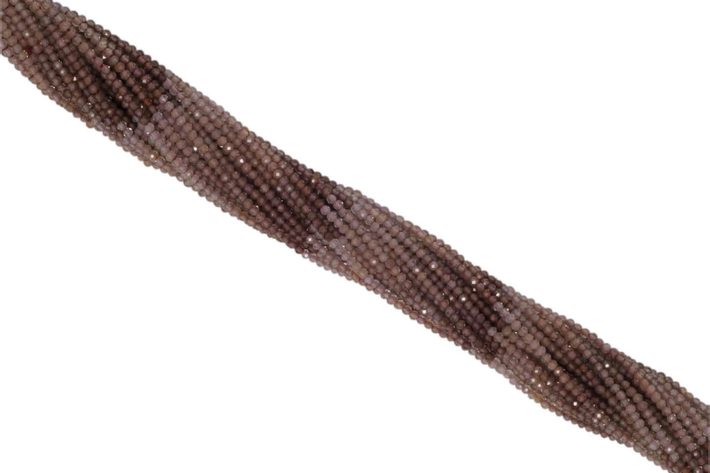 Ombre Light Red Zircon 2mm Faceted Rondelles