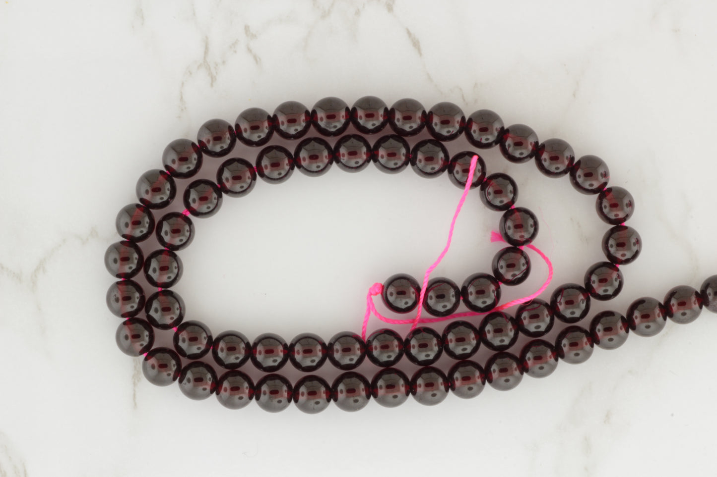 Red Garnet 6mm Smooth Rounds