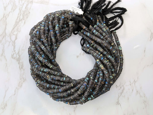 Blue Labradorite 5mm Smooth Tires