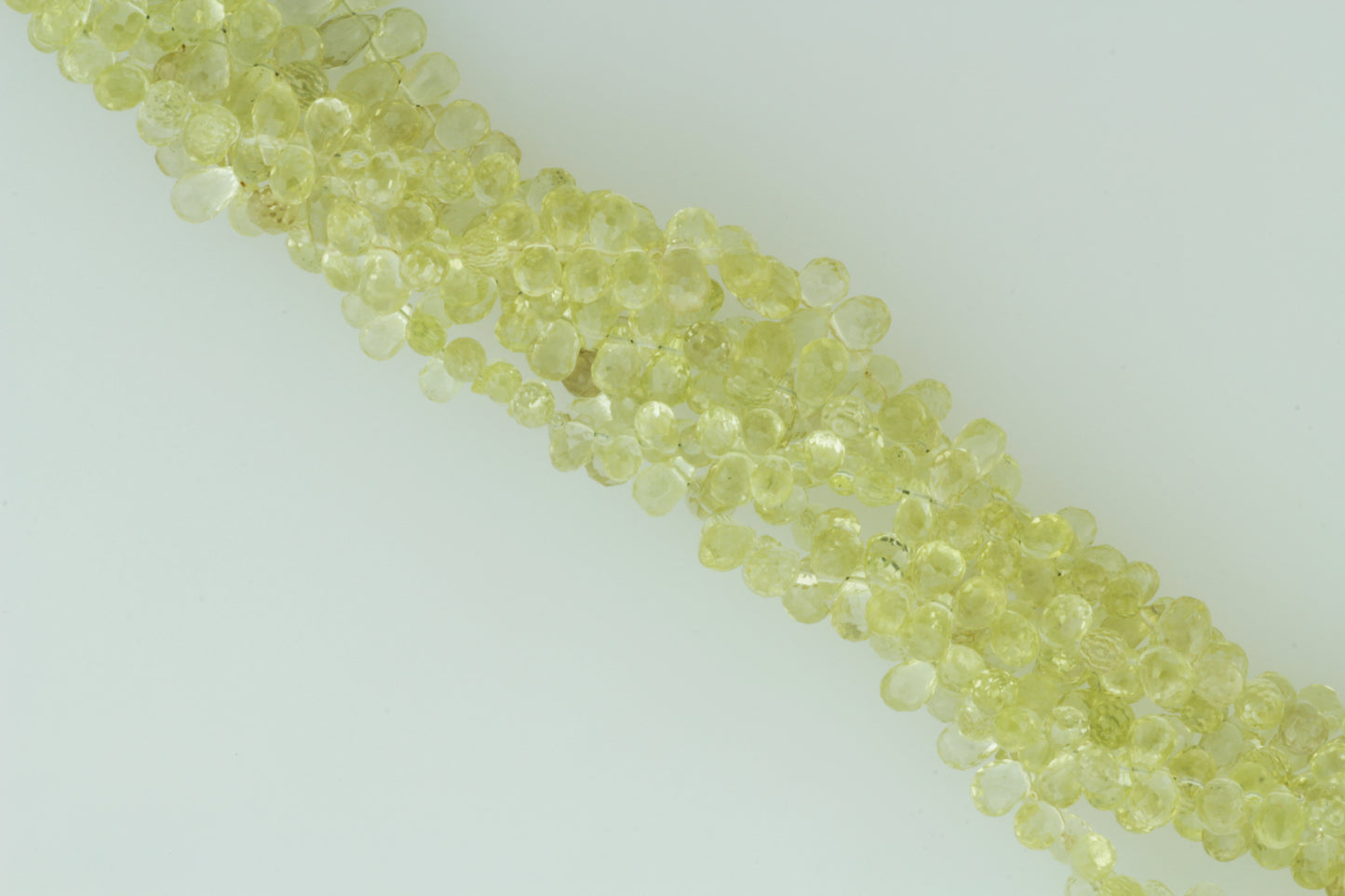 Yellow Lemon Quartz 6x4mm Faceted Teardrop Briolettes