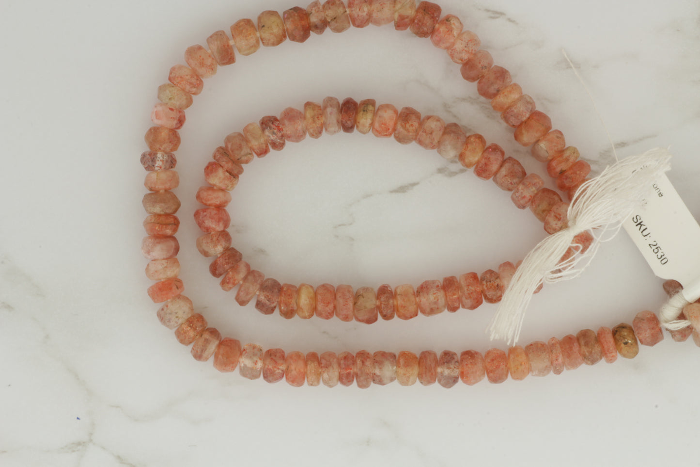 Brown Sunstone 6mm Faceted Rondelles