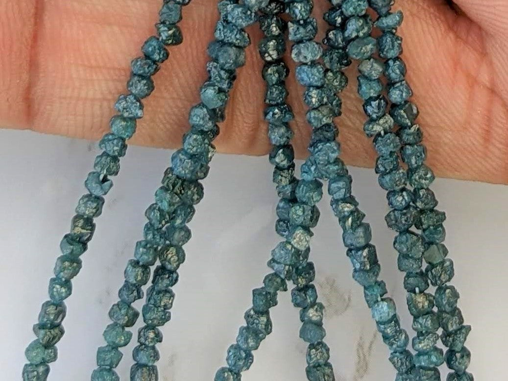 Blue Diamond 3mm Faceted Chips