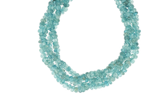 Blue Zircon 5mm Faceted Rondelles