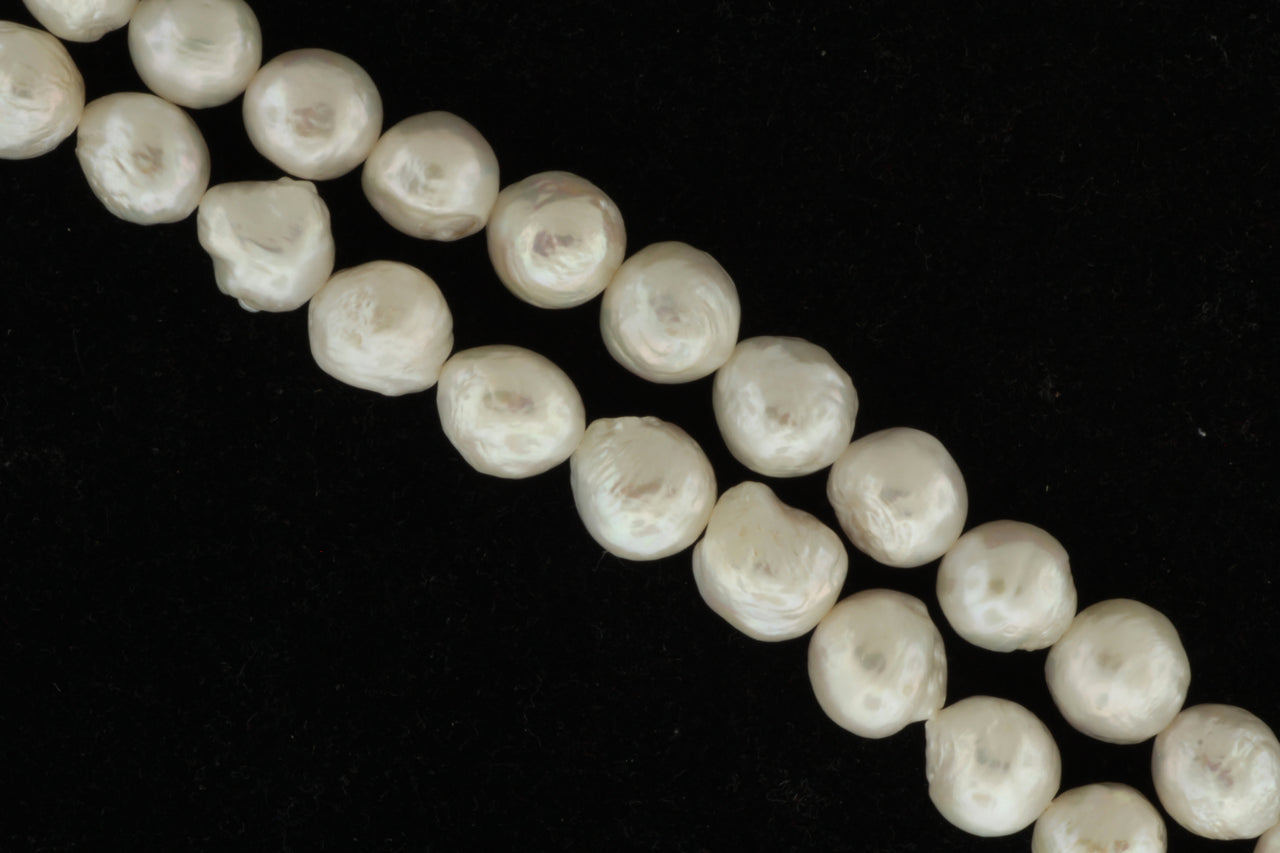 White Freshwater Pearl 10mm Baroque