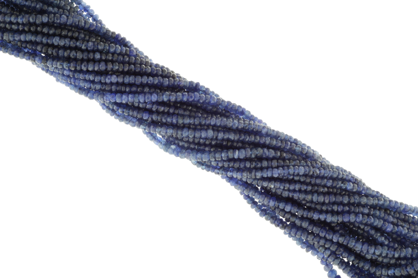 Royal Blue Sapphire 3mm Faceted Rondelles