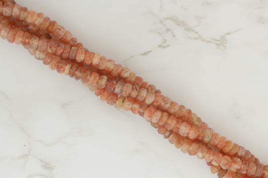 Brown Sunstone 6mm Faceted Rondelles