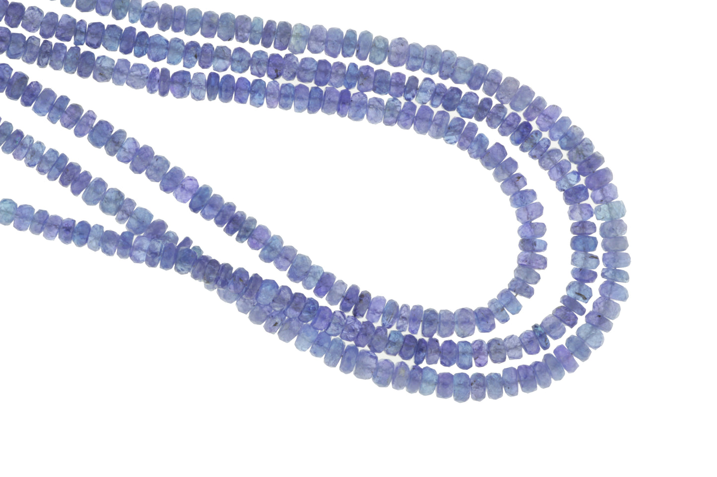 Blue Tanzanite 4.5mm Faceted Rondelles