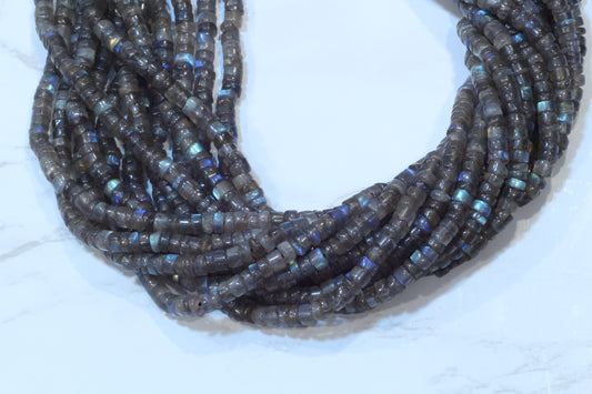 Blue Labradorite 5mm Smooth Tires