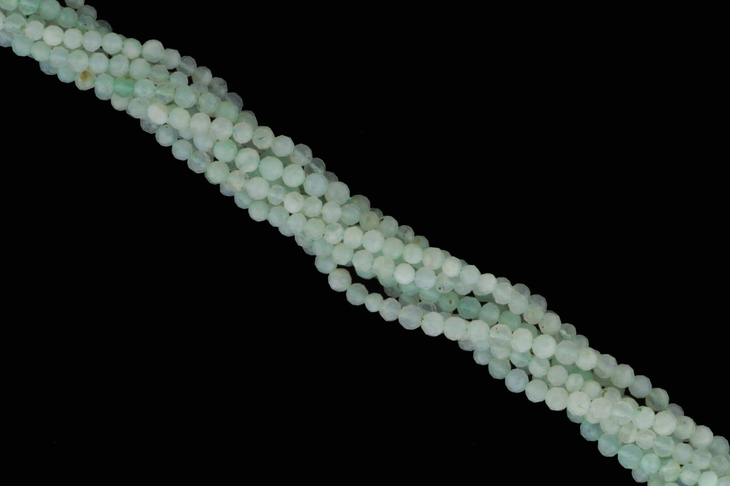 Blue Peruvian Opal 3.5mm Faceted Rounds
