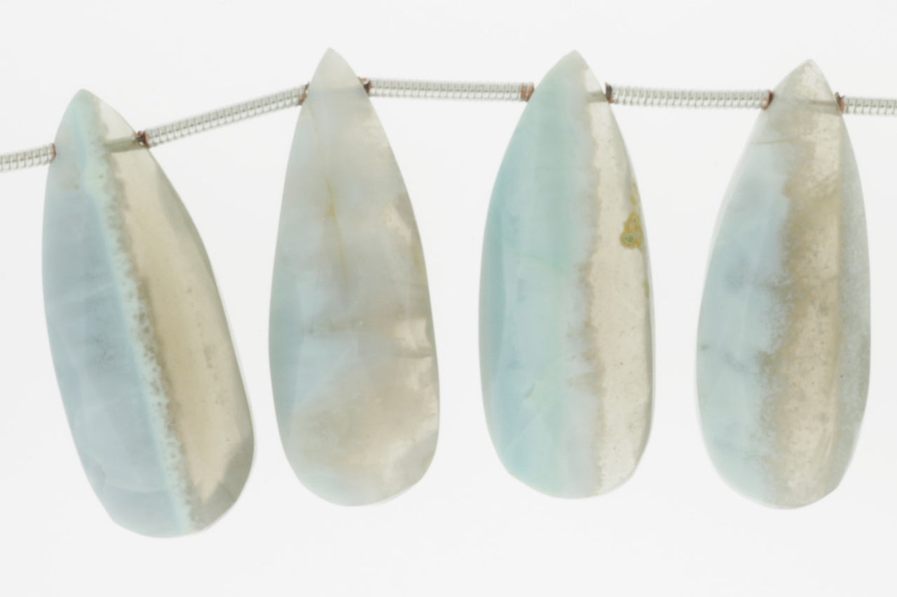 Owyhee Opal 25x11mm Faceted Pear Shaped Briolettes