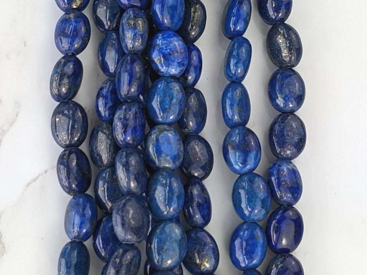 Royal Blue Lapis Lazuli 9x7mm Smooth Ovals
