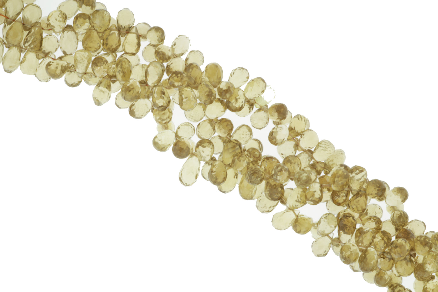 Light Brown Whiskey Quartz 8x5mm Faceted Teardrop Briolettes