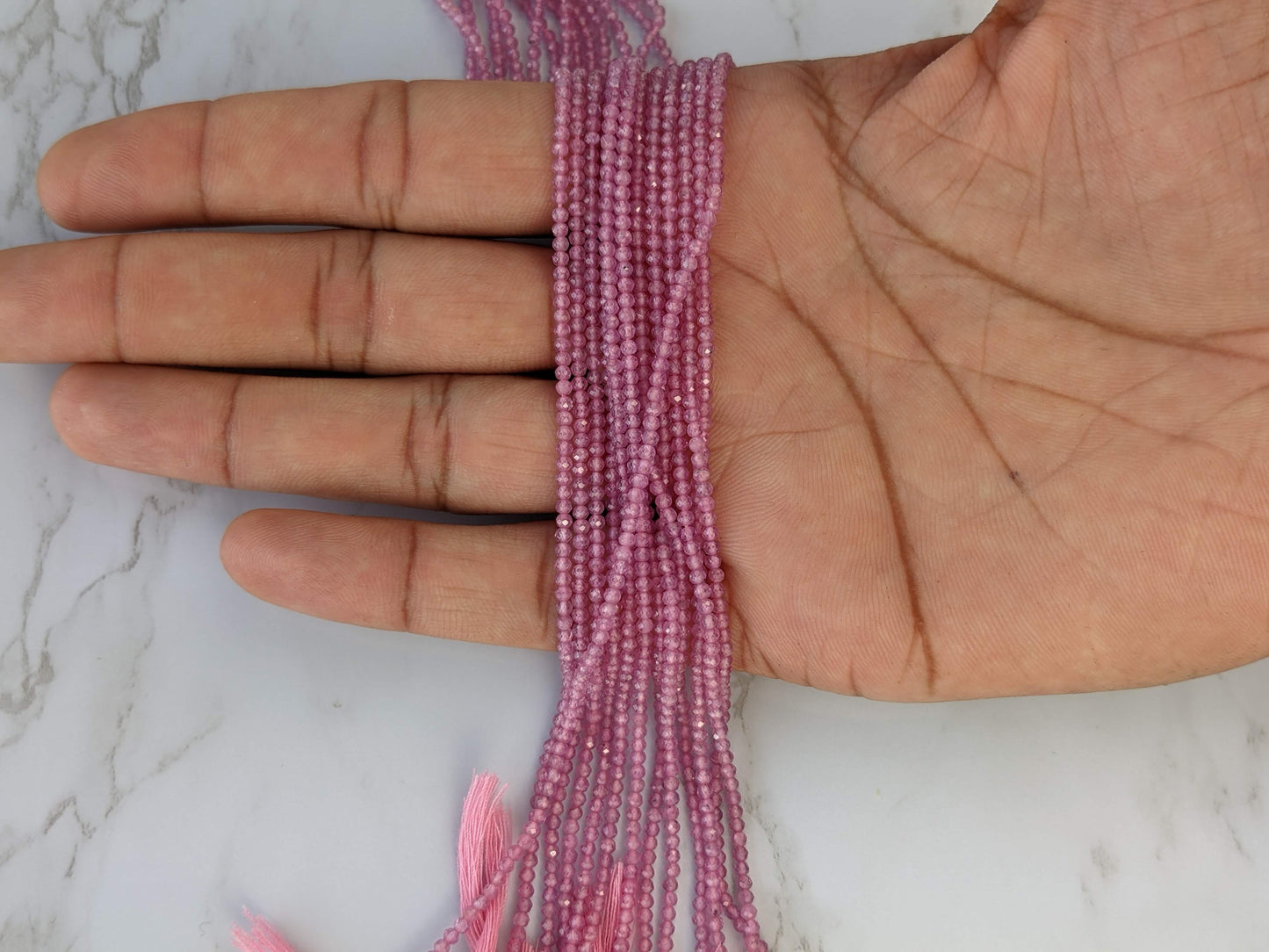 Pink Sapphire 2.5mm Faceted Rounds