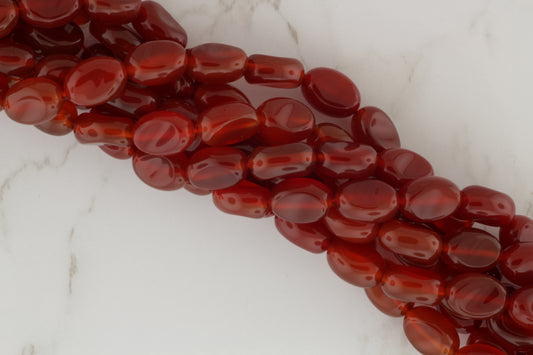 Burnt Orange Carnelian 14x10mm Smooth Nuggets