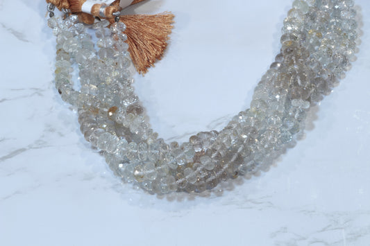 Ombre Imperial Topaz 7mm Faceted Rondelles