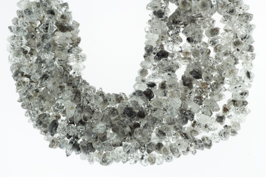 Dark Herkimer Diamond Quartz 7mm Freeform Chips