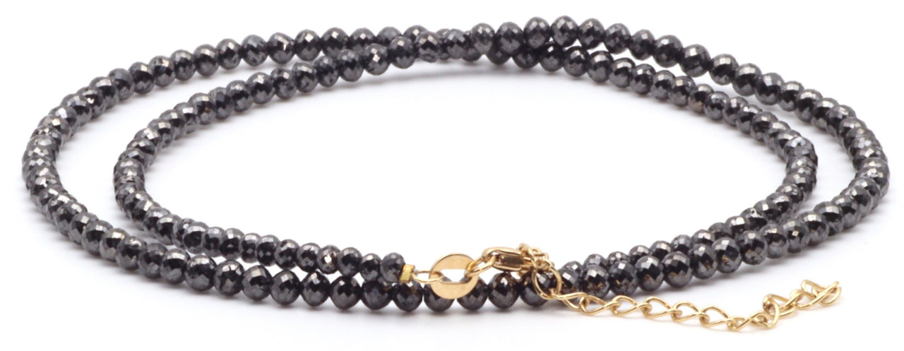 Black Diamond Bead Necklaces