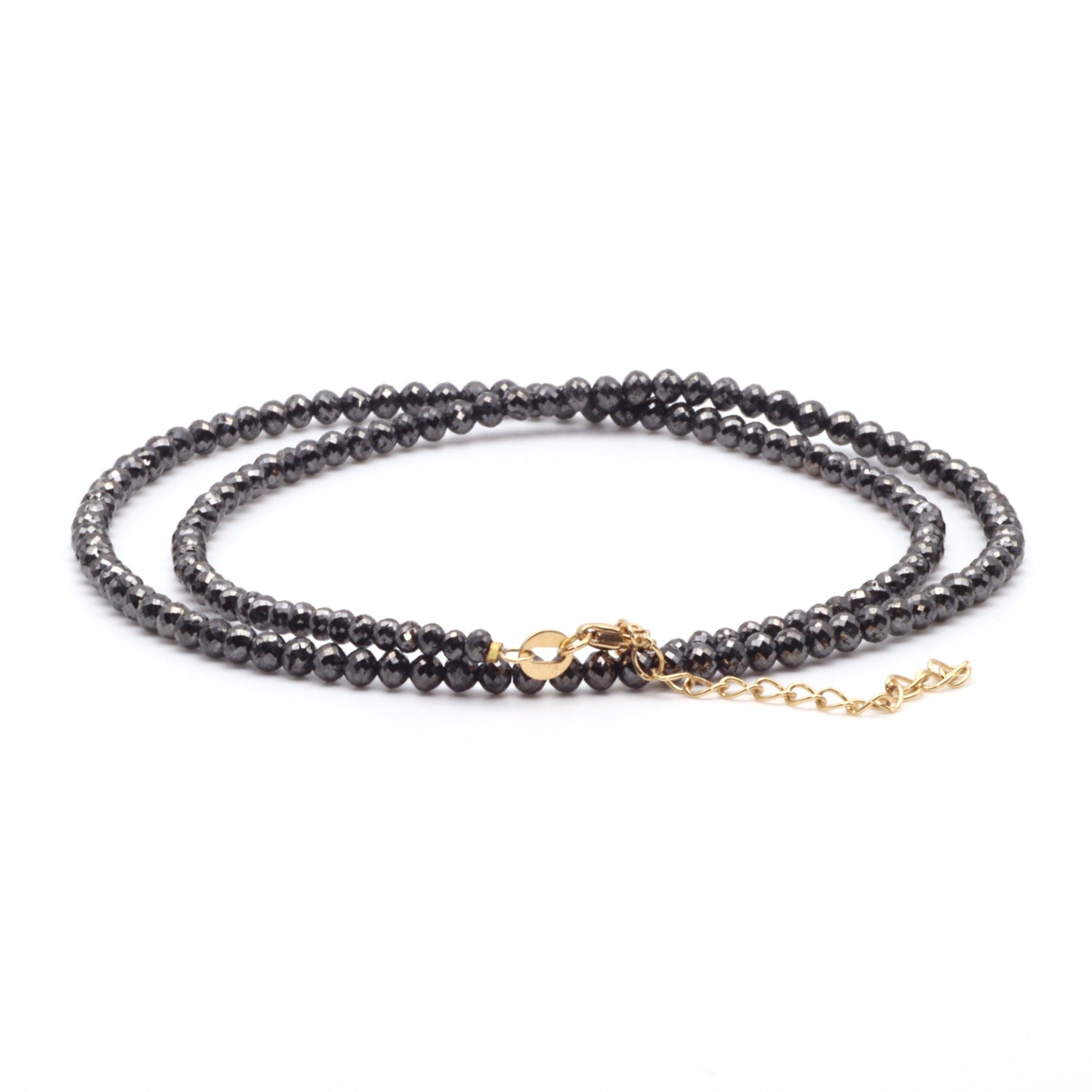 Black Diamond Bead Necklaces