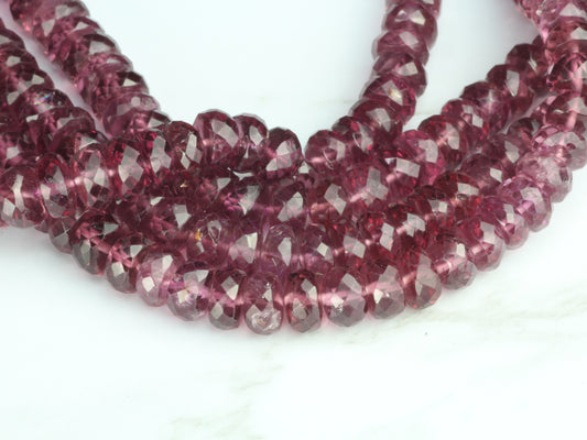 AAA Rhodolite Garnet 5mm Faceted Rondelles
