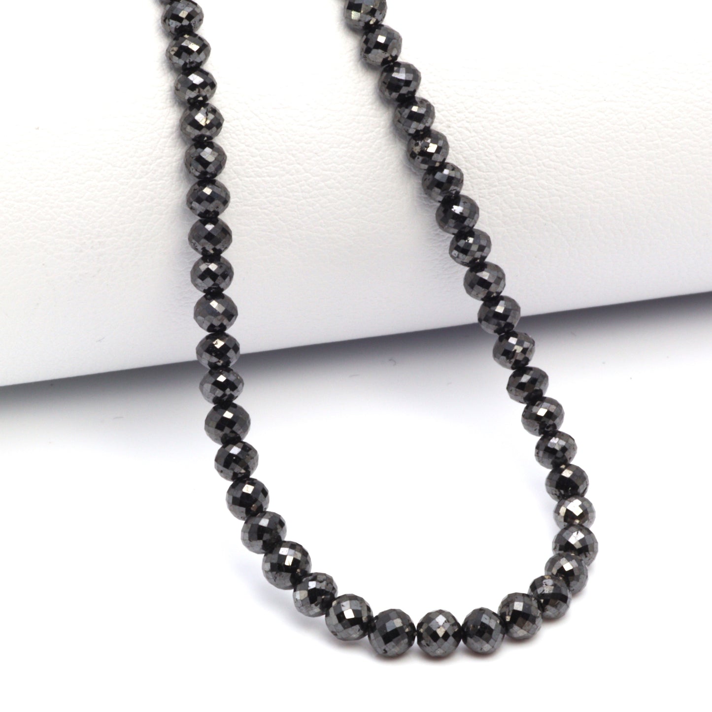 Black Diamond 3.5mm Faceted Rondelles