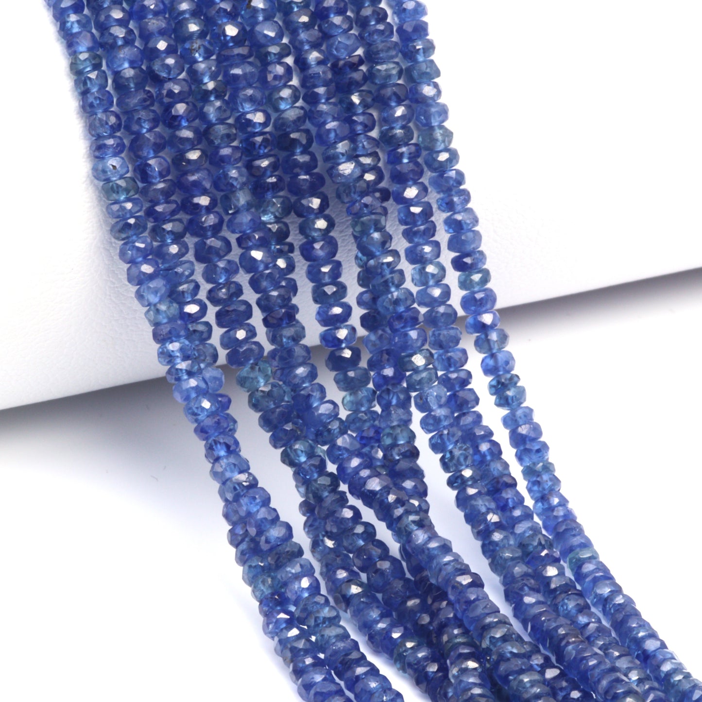 Royal Blue Sapphire 3mm Faceted Rondelles