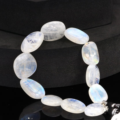 Blue Rainbow Moonstone 16x12mm Smooth Nuggets