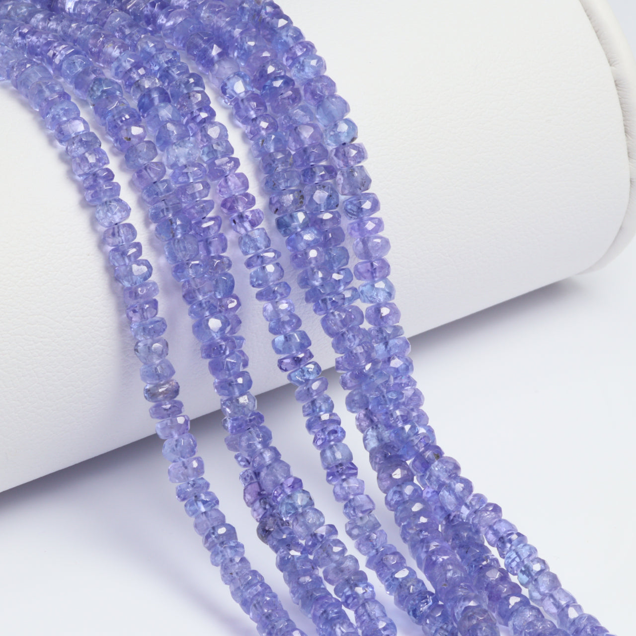 Blue Tanzanite 3.5mm Faceted Rondelles