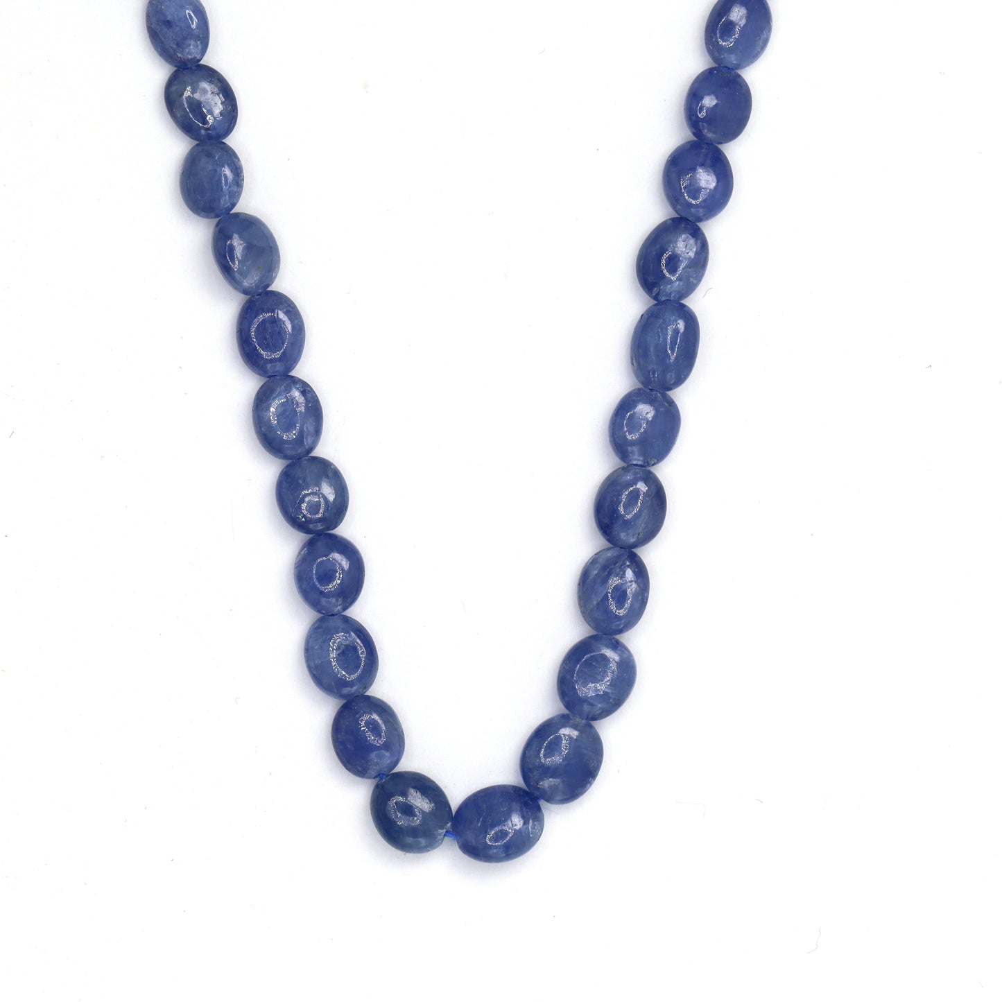 Cornflower Blue Sapphire 5x3mm - 7x5mm Smooth Nuggets Bead Strand