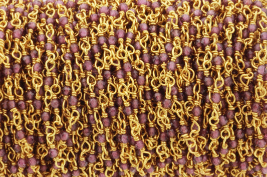 Rhodolite Garnet 2mm Faceted Rounds