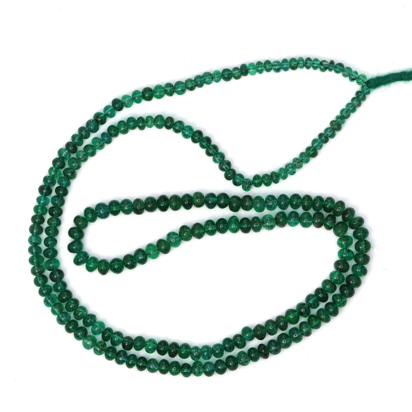 Emerald 2mm - 2.8mm Smooth Rondelles Bead Strand