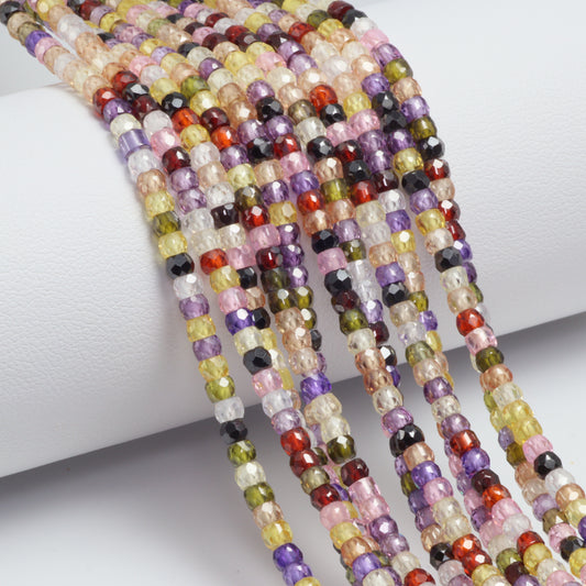 Cubic Zirconia 3mm Faceted Rondelles