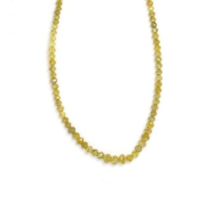 Yellow Diamond 1.7mm Faceted Rondelles